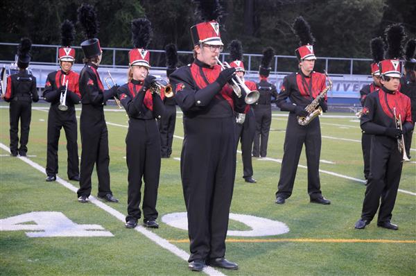 Crofton High School Marching Band Performing